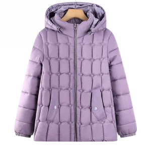Winter Down Cotton Jacket Thick Warm Parkas Women Hooded Puffer Coat Loose Casual Overcoat Cotton-padded Jacket Female Outerwear